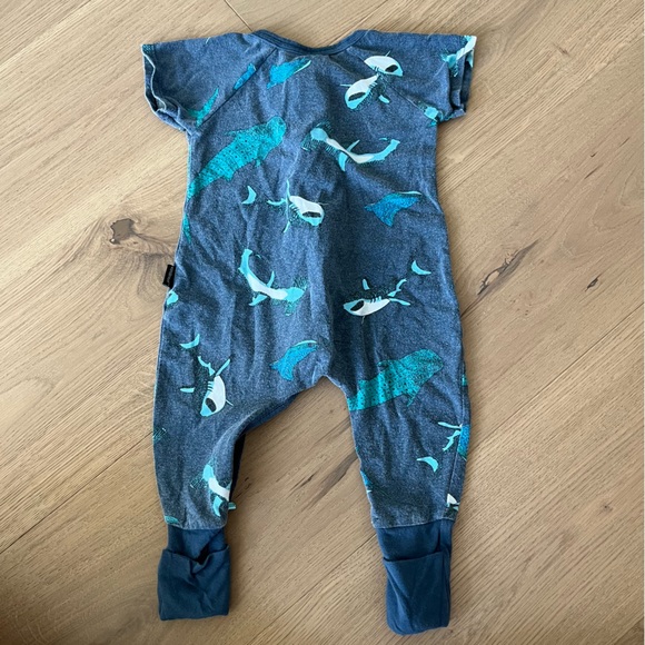 SOLD: Bonds Zip Wondersuit • Blue • Size 3-6 Months - Picture 2 of 5